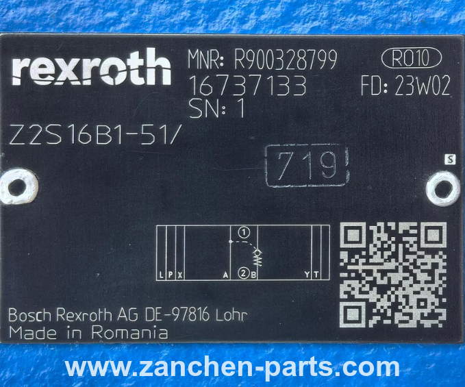 Rexroth R900328799 Check Valve Sandwich Plate Pressure Control Valve Z2S16B1-51/